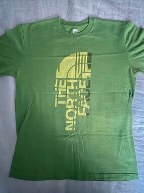 North Face Logo T-shirt - MEDIUM - Bright Green
